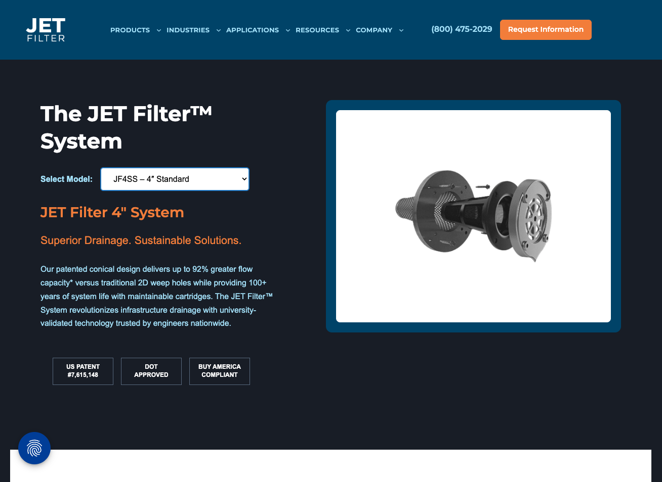 JET Filter homepage